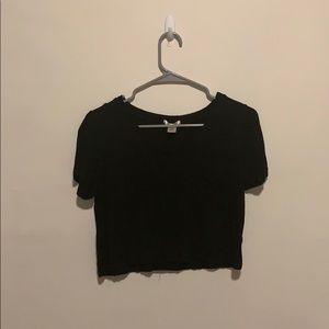 Black crop top